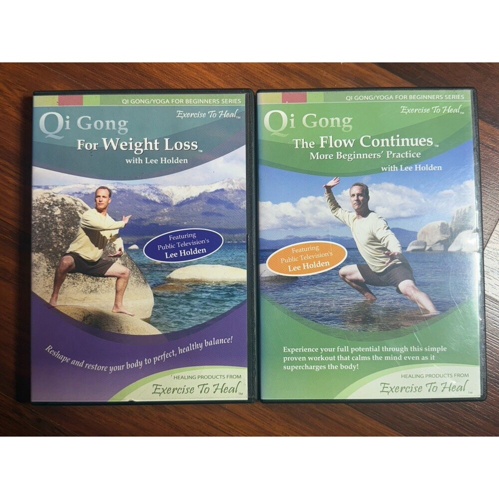 Lee Holden Qi Gong DVD Lot 2 Weight Loss & Flow Continues Exercise To Heal